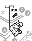 Interrupteur pour scie BOSCH PKS 54